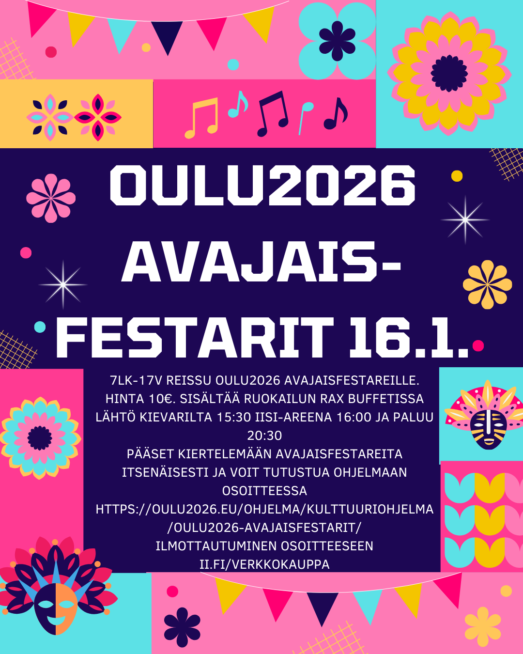 Oulu 2026-avajaisfestarit